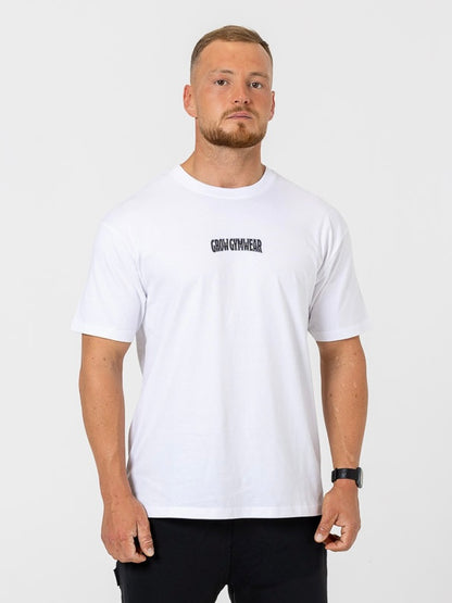 Oversized Shirt 'FORWARD' - White - Men
