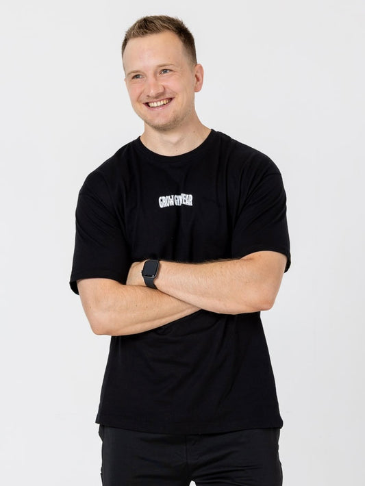 Oversized Shirt 'FORWARD' - Black - Men