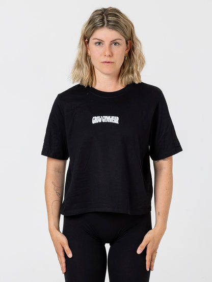 Oversized Shirt 'FORWARD' - Black - Women