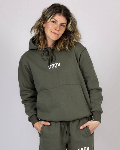 Hoodie 'CURVED' - Green - Women