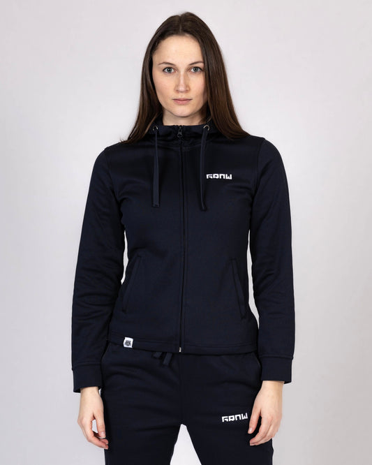 Zip Hoodie 'REST' - French Navy - Women